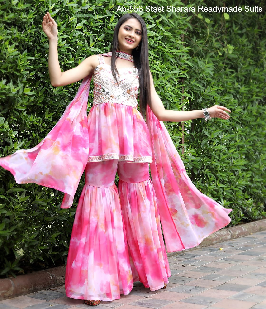 Ab-556 Stast Sharara Readymade Suits