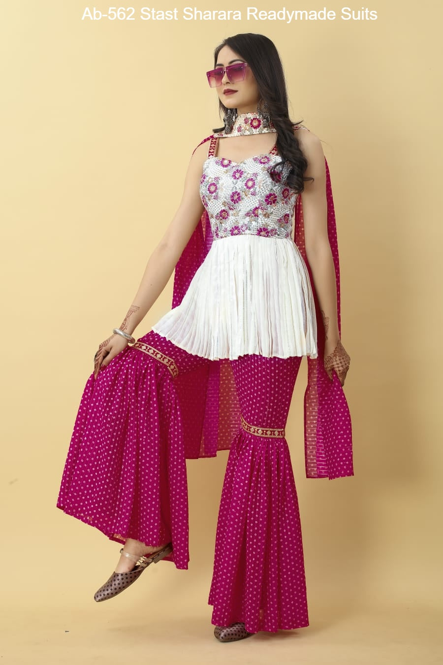 Ab-562 Stast Sharara Readymade Suits