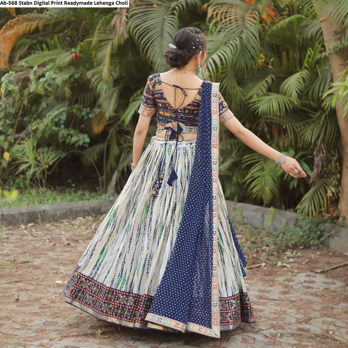 Ab-568 Stabn Digital Print Readymade Lehenga Choli