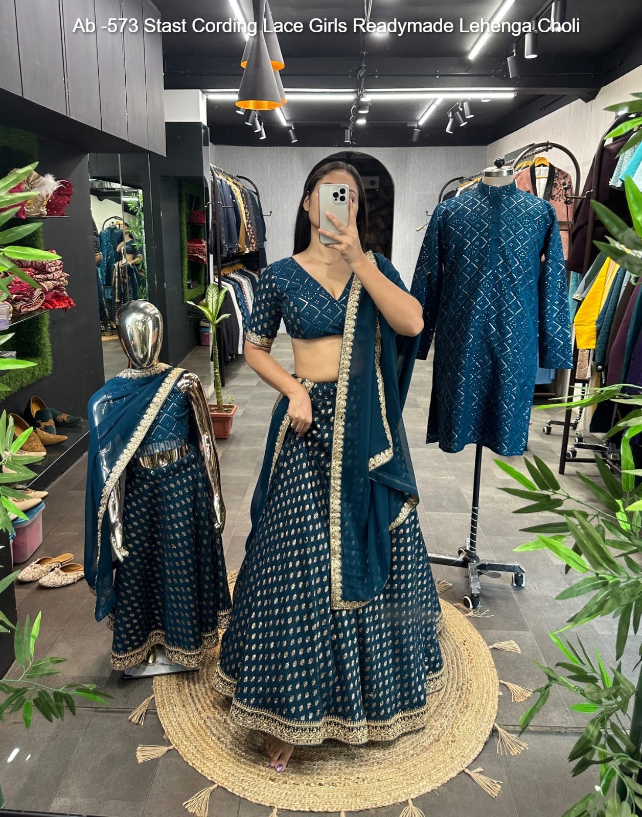 Ab -573 Stast Cording Lace Girls Readymade Lehenga Choli