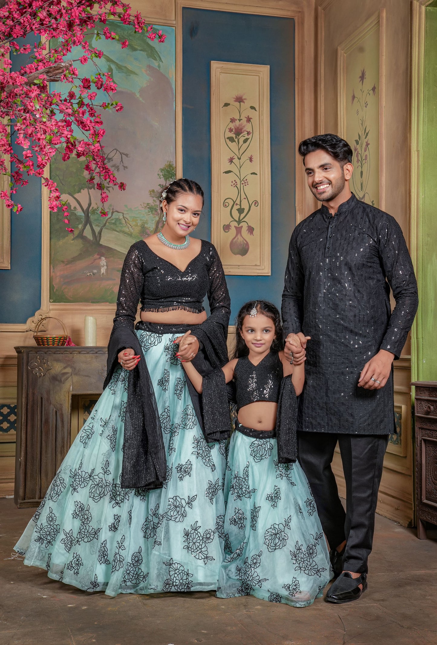 Ab-578 Non-Branded Stast Organza Girls Readymade Lehenga Choli