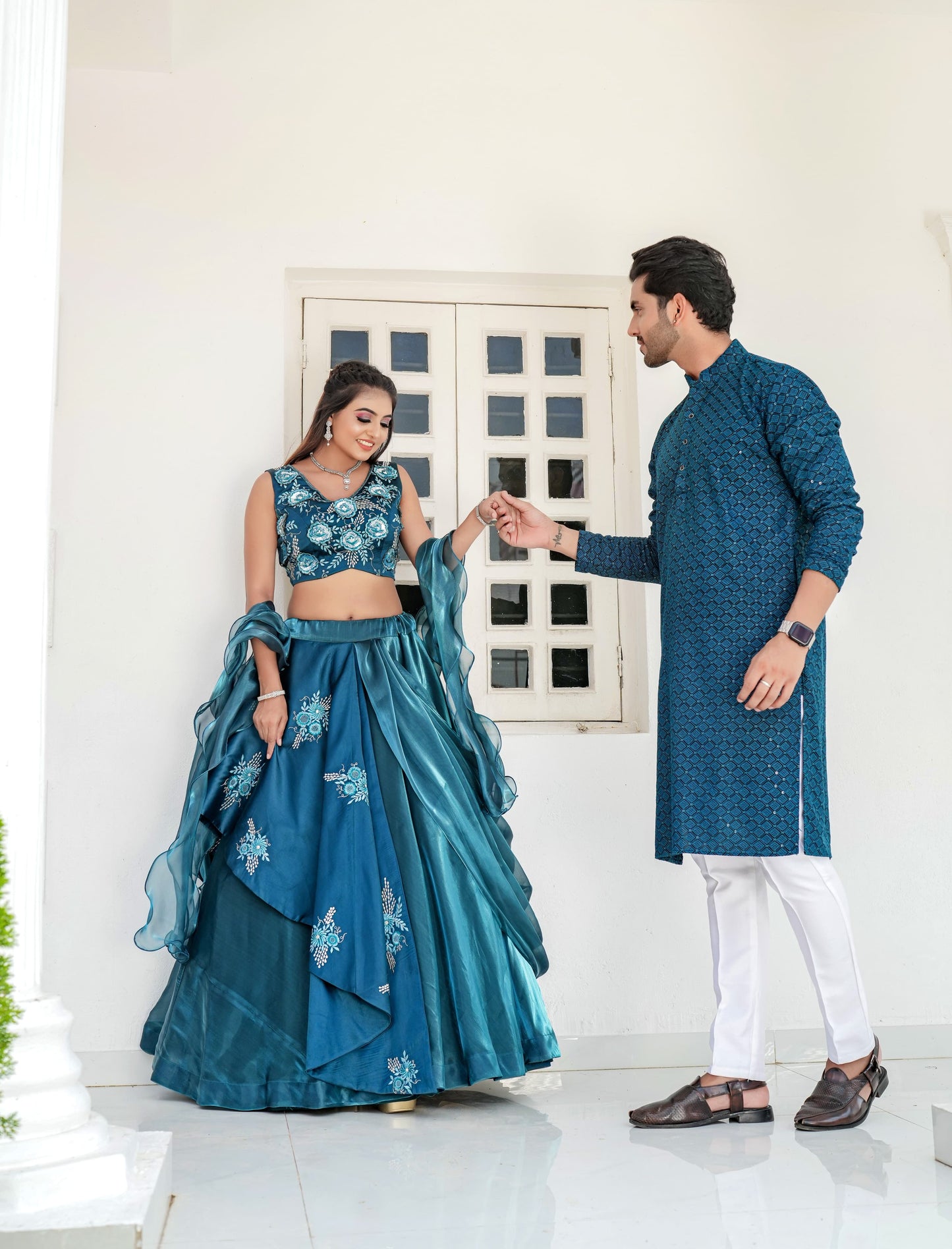 Ab-590 Stast Thread Work Mens Kurta Pyjama