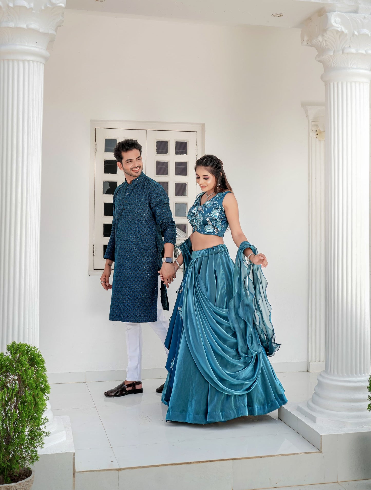 Ab-590 Stast Thread Work Mens Kurta Pyjama