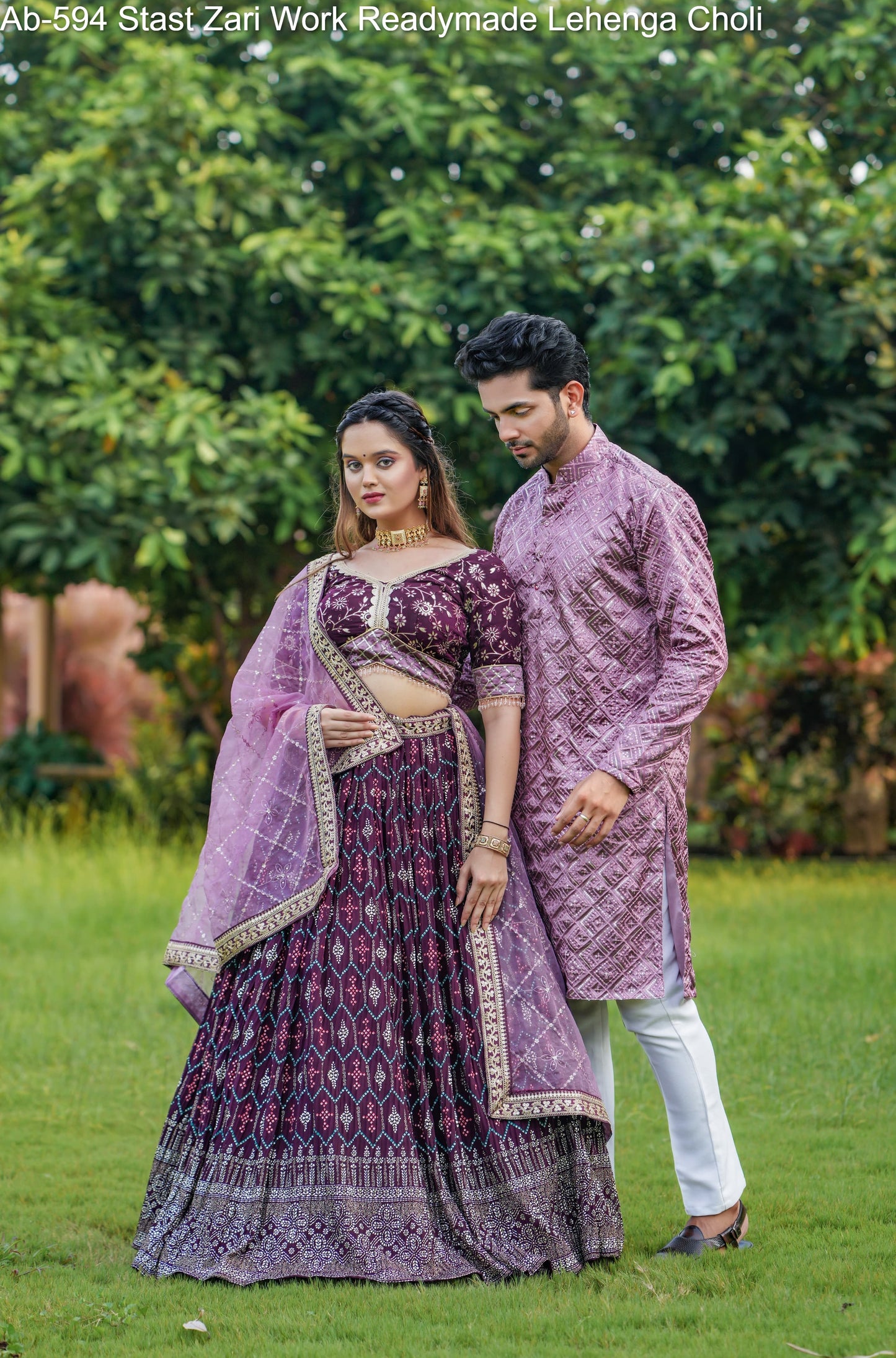 Ab-594 Stast Sequence Work Mens Kurta Pyjama