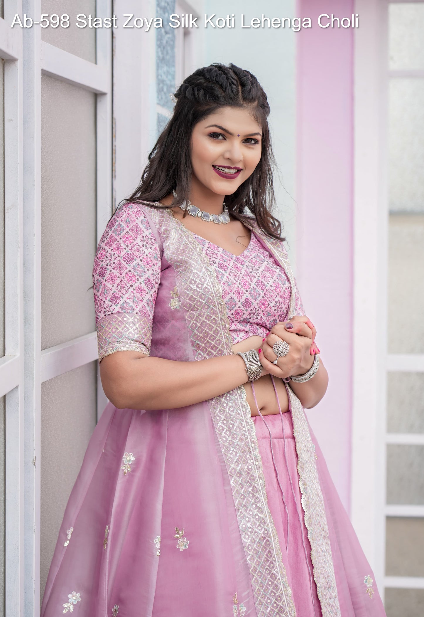 Ab-598 Stast Zoya Silk Koti Lehenga Choli