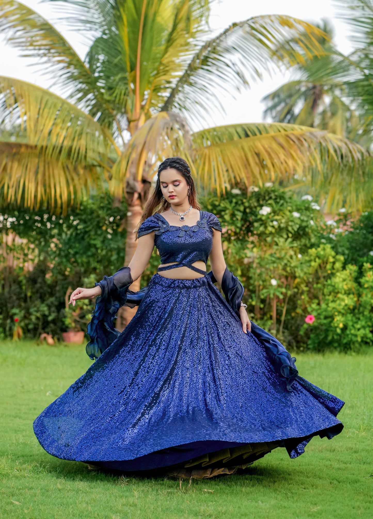 Ab-602 Stast Sequence Work Readymade Lehenga Choli