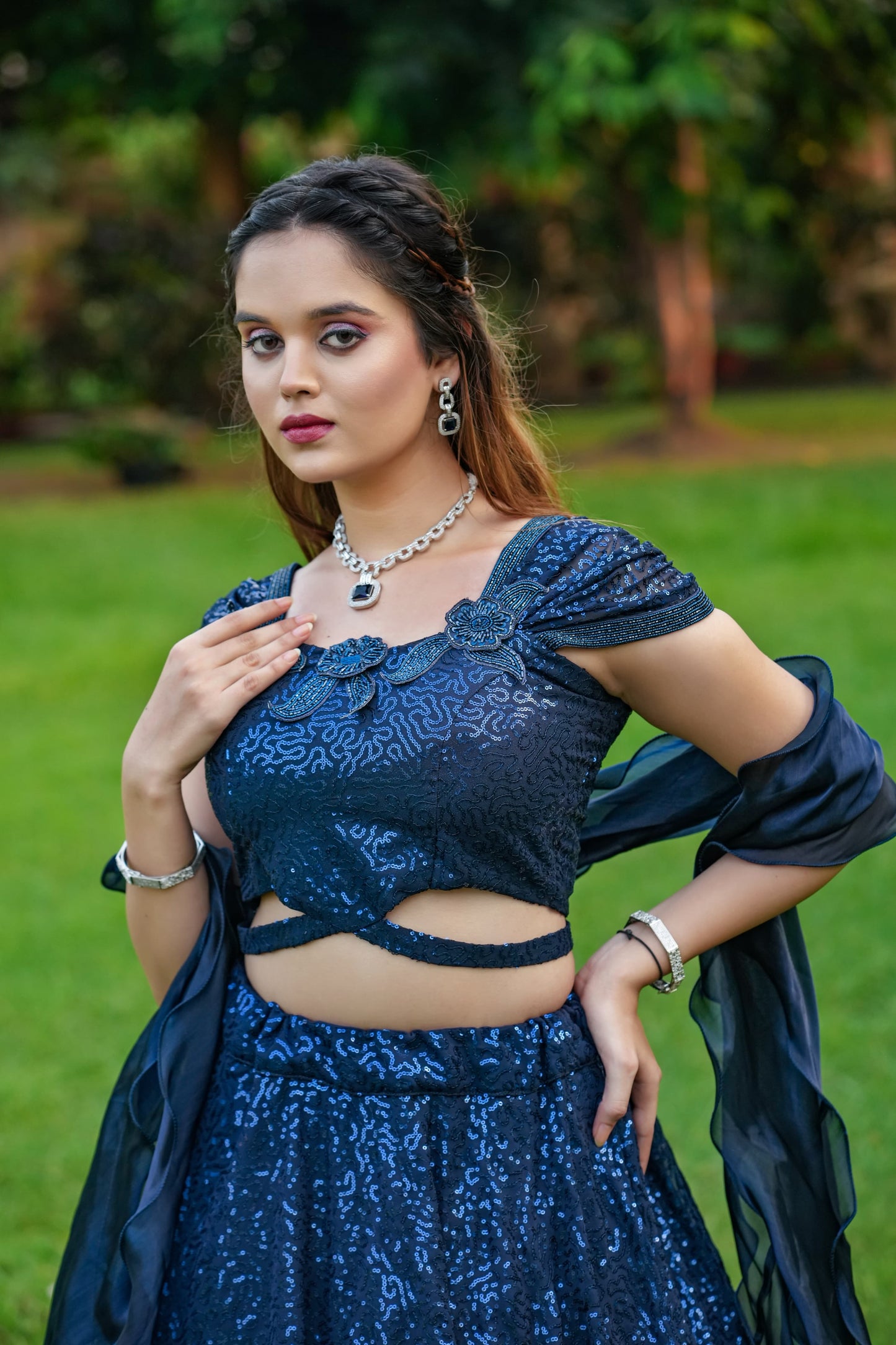 Ab-602 Stast Sequence Work Readymade Lehenga Choli
