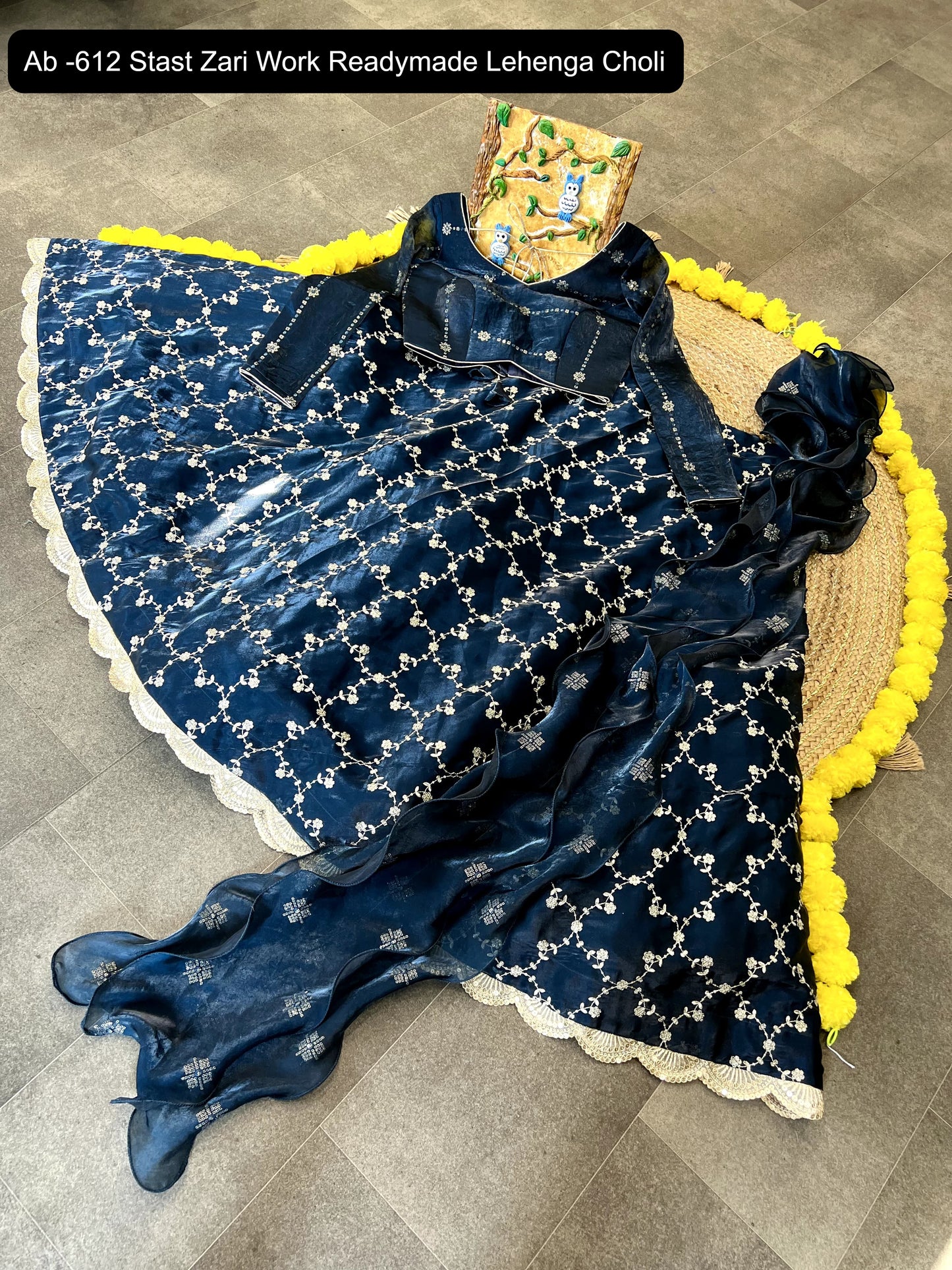 Ab -612 Stast Zari Work Readymade Lehenga Choli