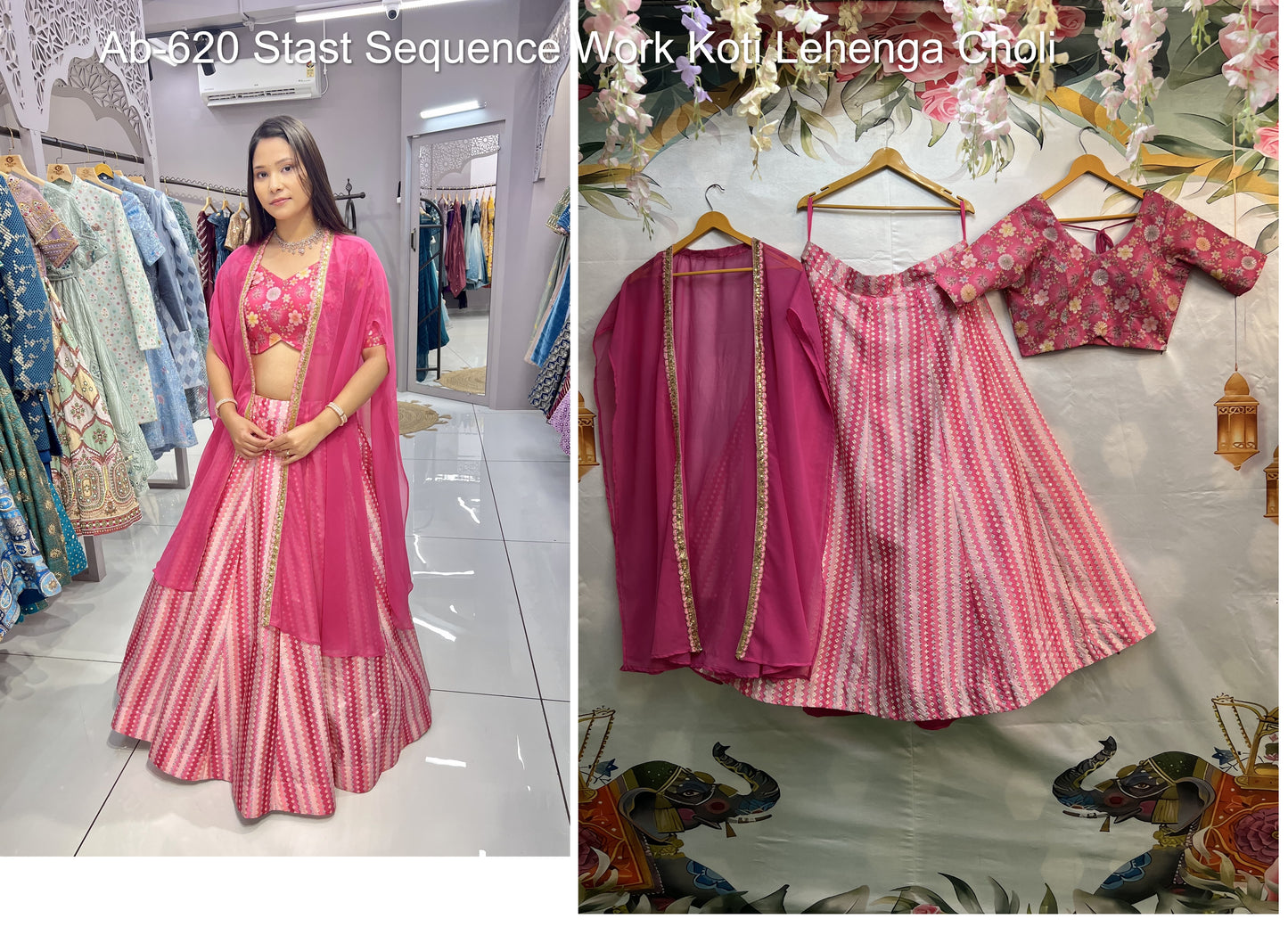 Ab-620    Stast Sequence Work Koti Lehenga Choli