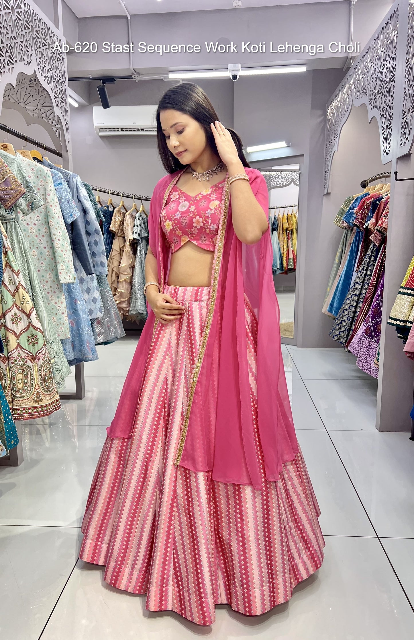 Ab-620    Stast Sequence Work Koti Lehenga Choli