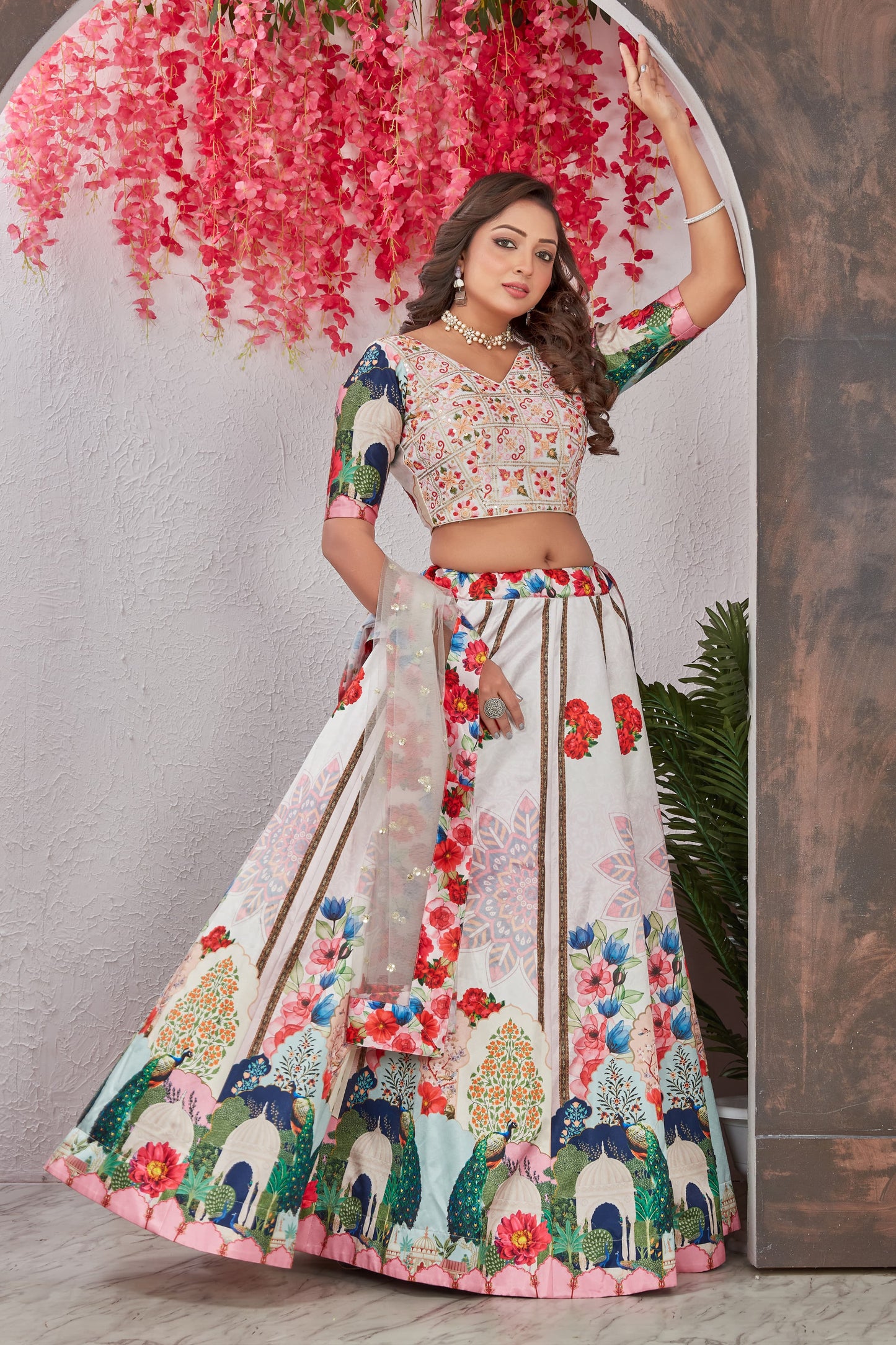 Ab-621 Stast Embroidery Readymade Lehenga Choli
