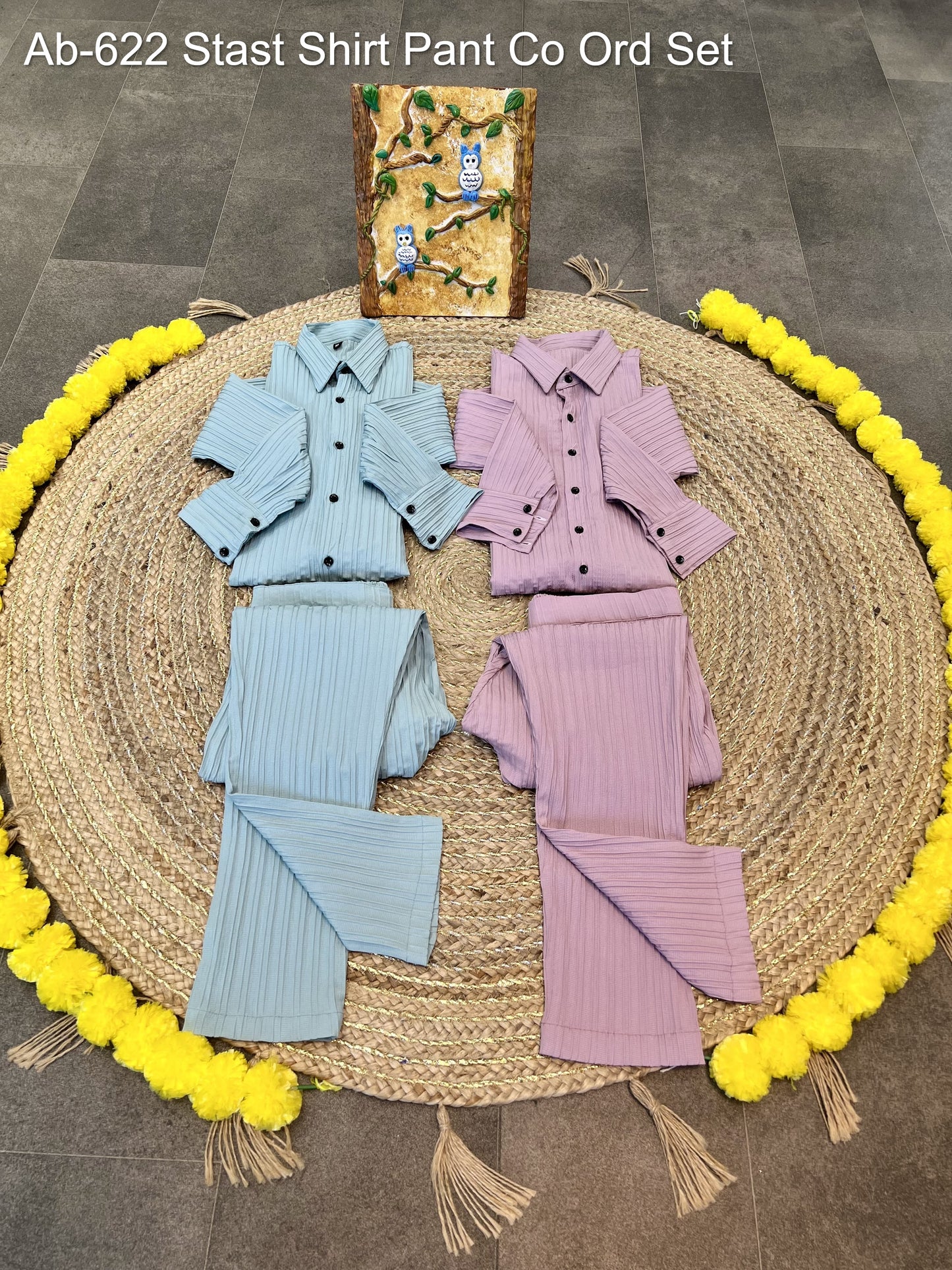 Ab-622 Stast Shirt Pant Co Ord Set