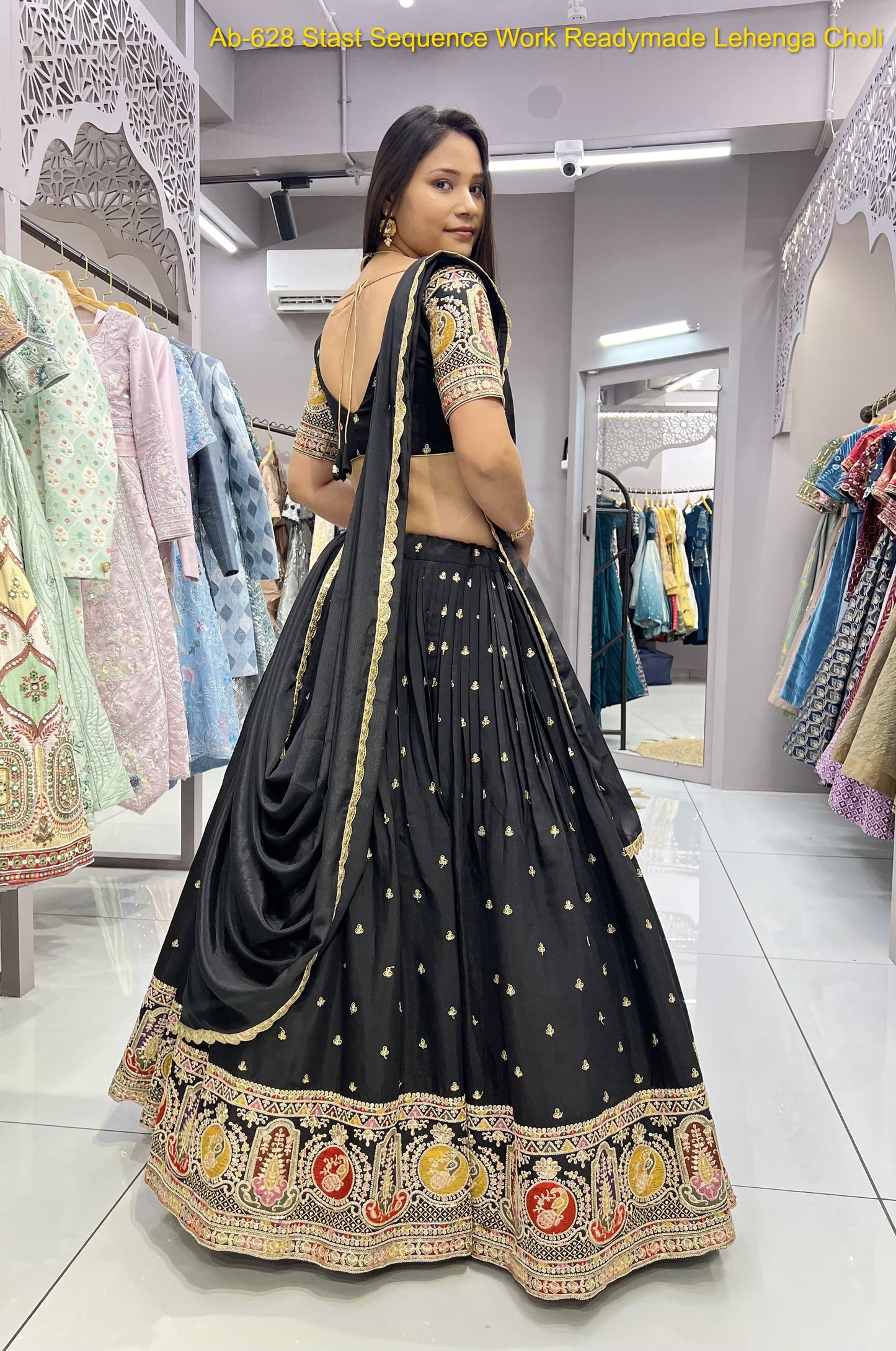 Ab-628 Stast Sequence Work Readymade Lehenga Choli