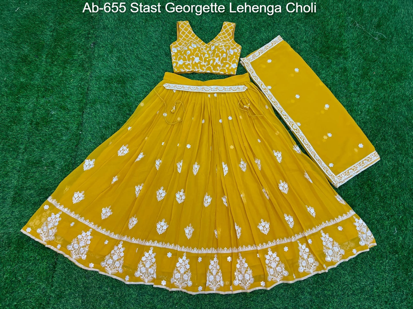 Ab-655 Stast Georgette Lehenga Choli