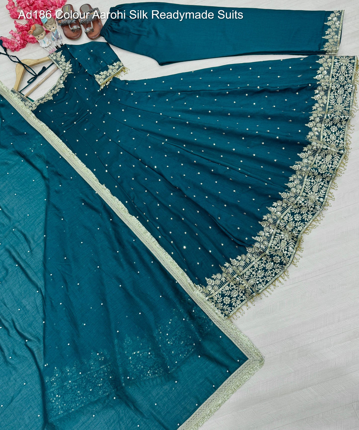 Ad186 Colour Aarohi Silk Readymade Suits