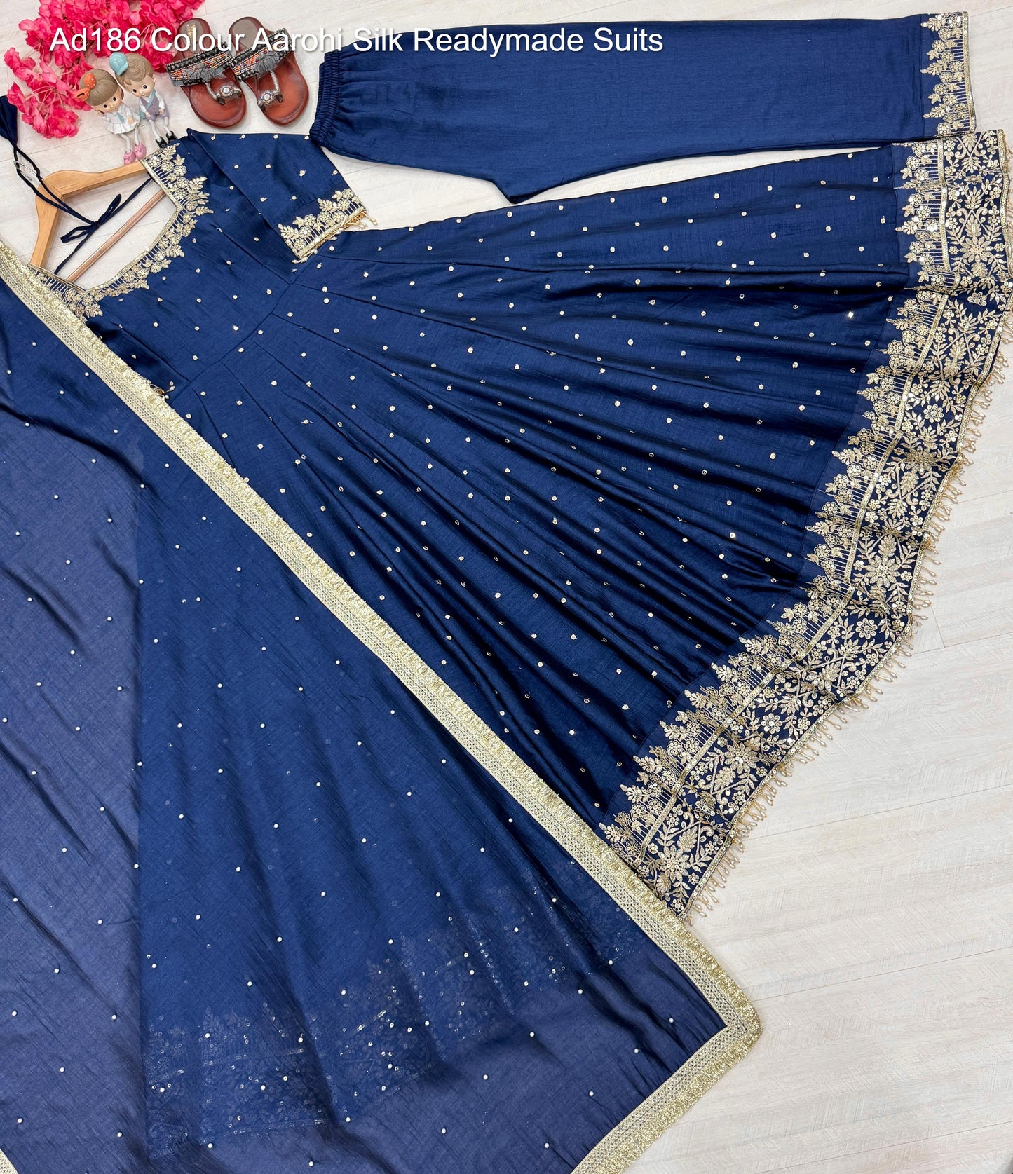 Ad186 Colour Aarohi Silk Readymade Suits