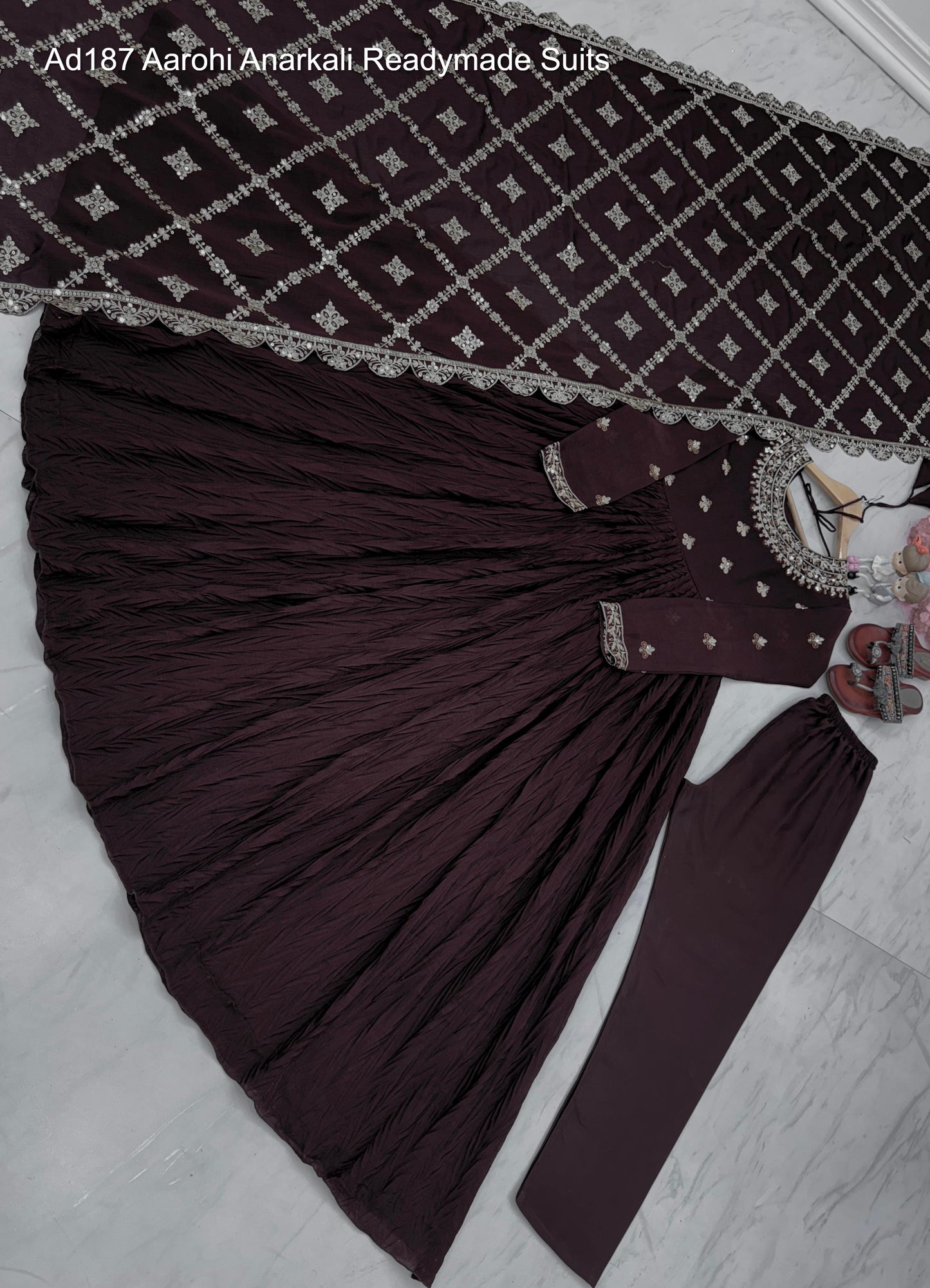 Ad187 Aarohi Anarkali Readymade Suits