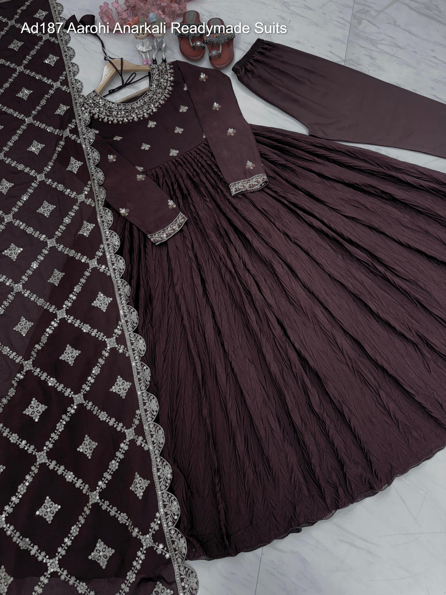 Ad187 Aarohi Anarkali Readymade Suits