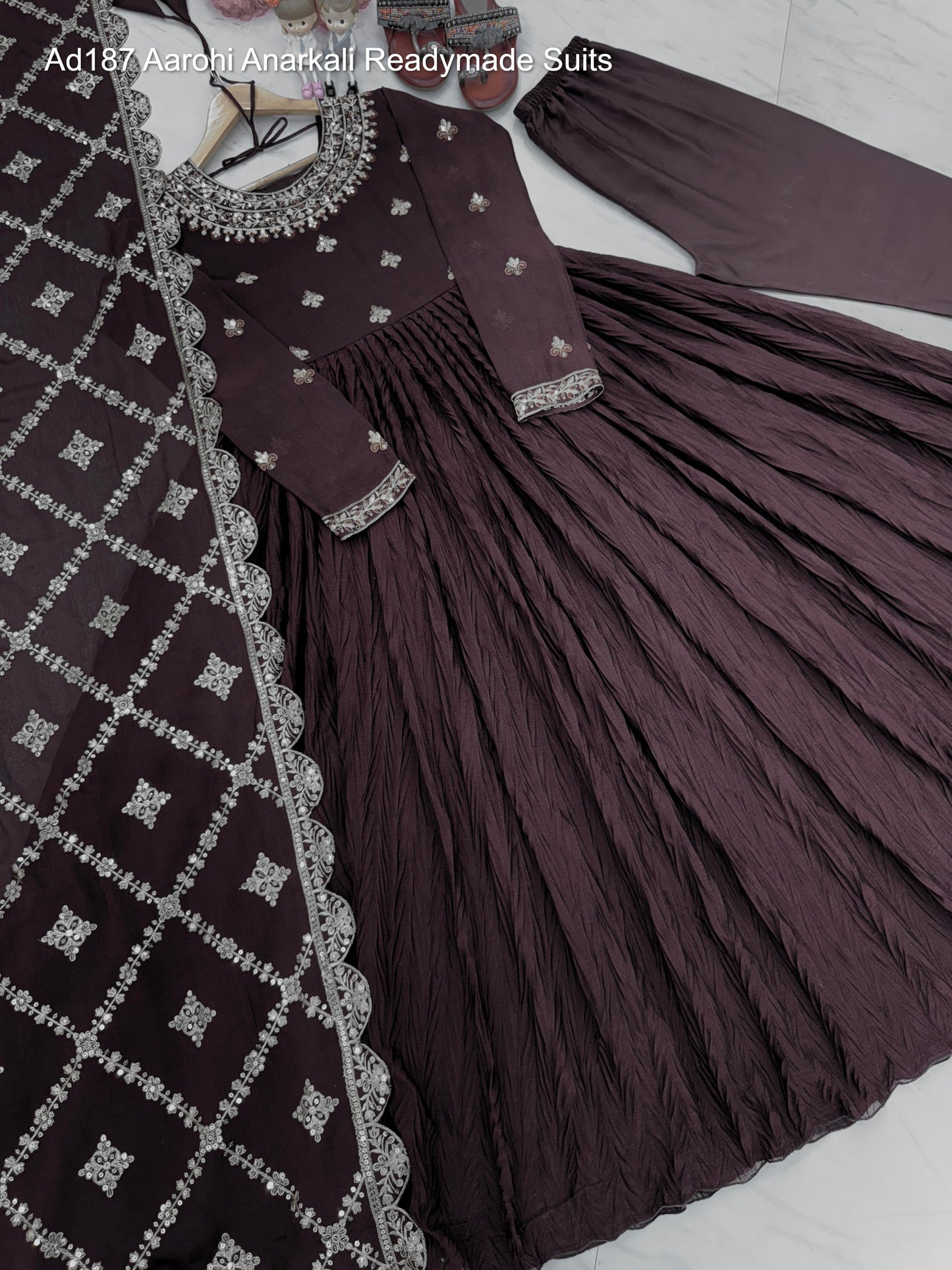 Ad187 Aarohi Anarkali Readymade Suits