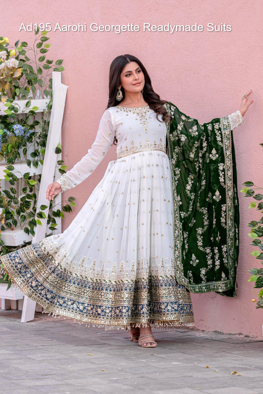 Ad195 Aarohi Georgette Readymade Suits