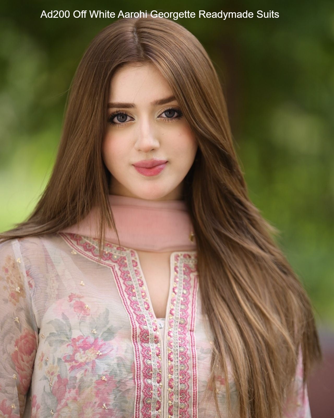 Ad200 Off White Aarohi Georgette Readymade Suits