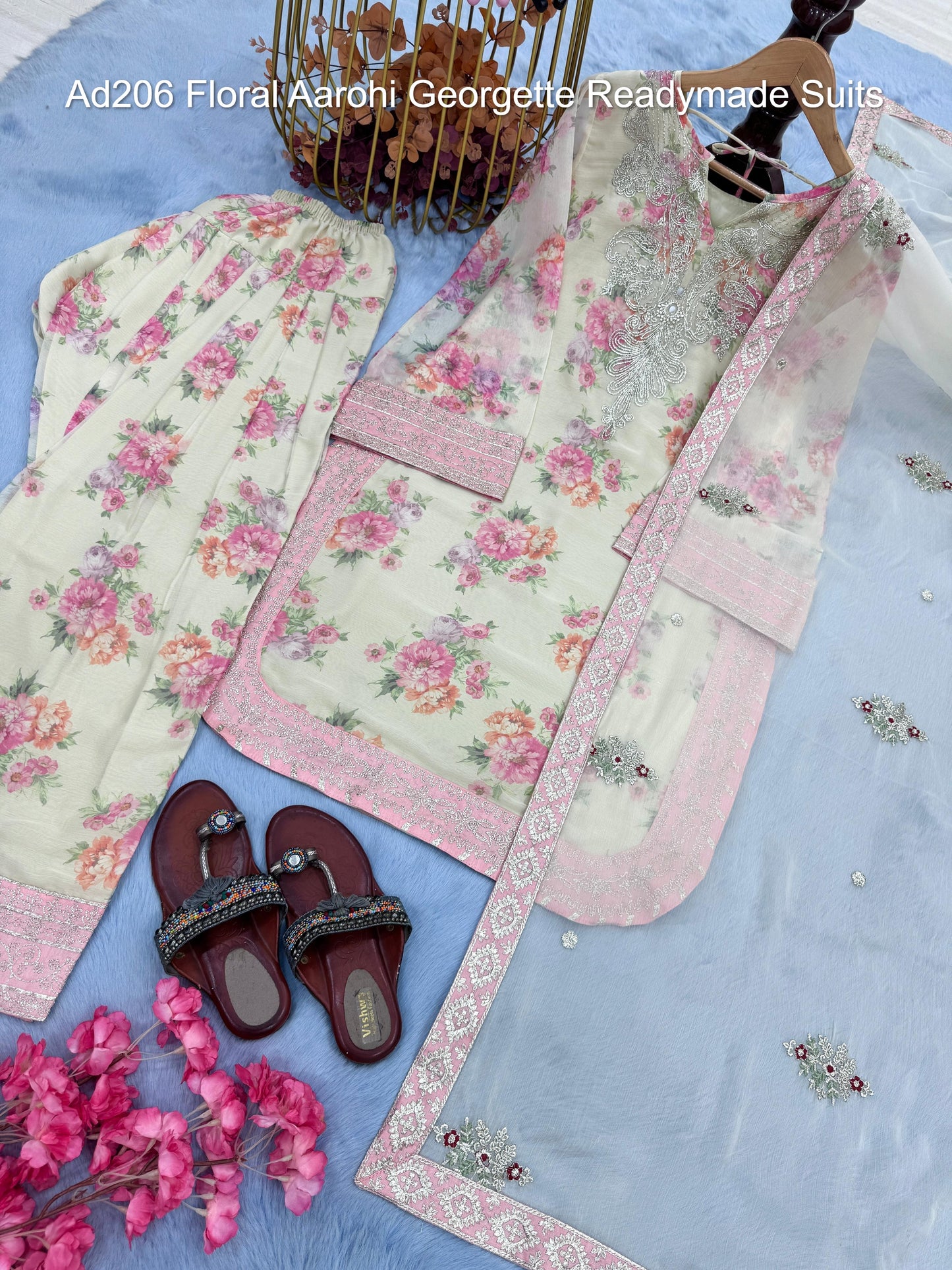 Ad206 Floral Aarohi Georgette Readymade Suits