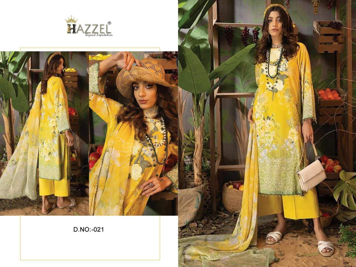 Adan Libas 021 Hazzel Printed Pakistani Patch Suits