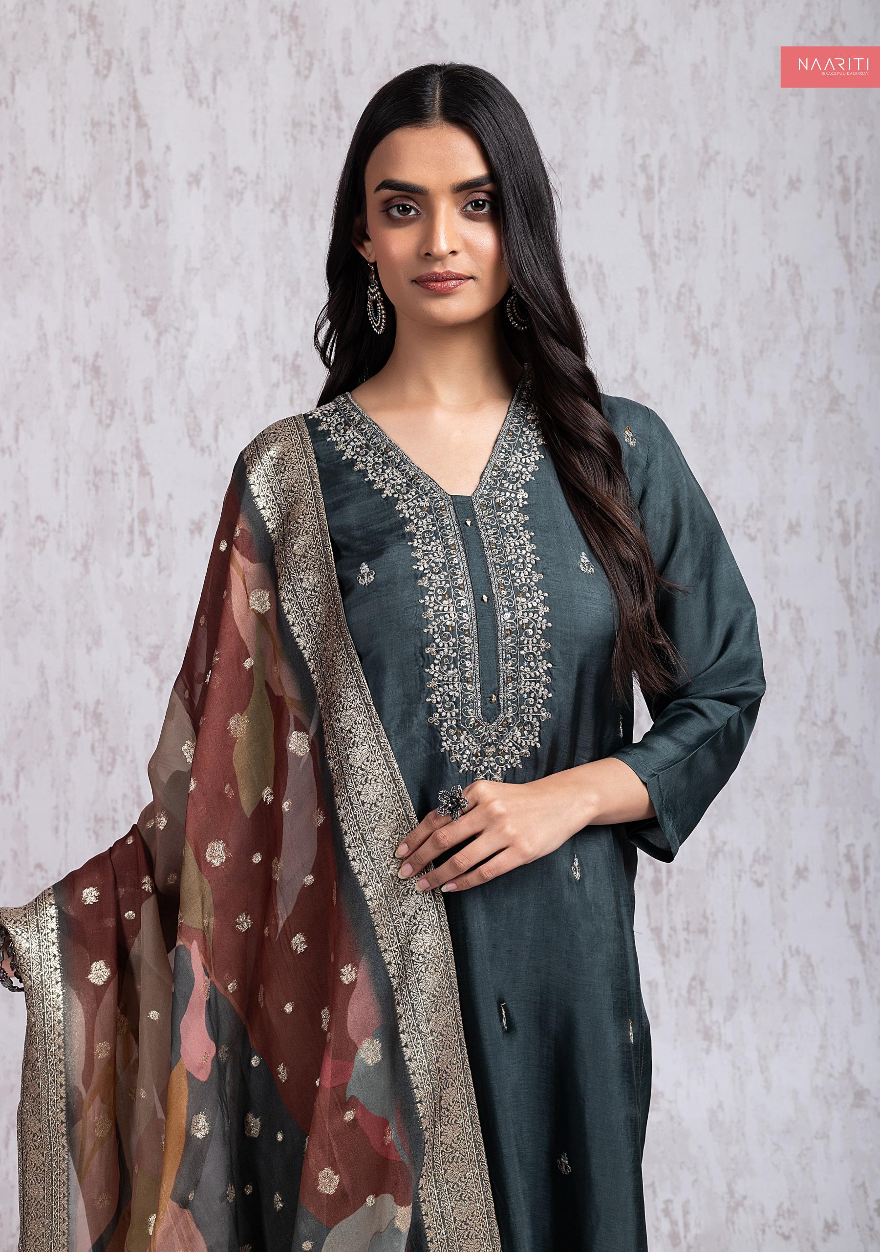 Agira Naariti Embroidery Unstitched Suits