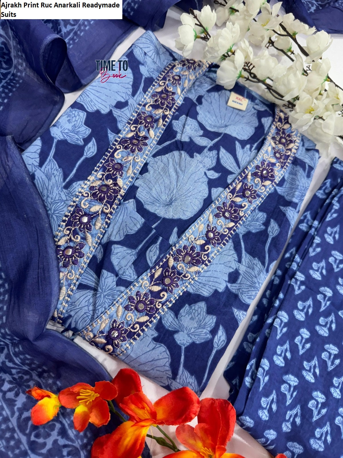 Ajrakh Print 0911 Ruc Anarkali Readymade Suits