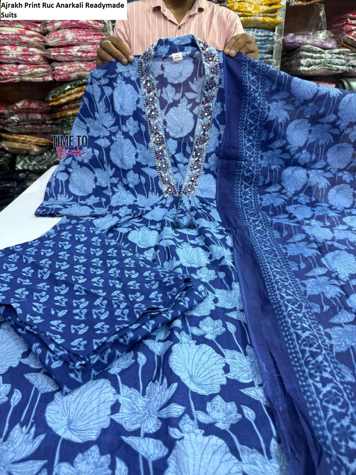 Ajrakh Print 0911 Ruc Anarkali Readymade Suits