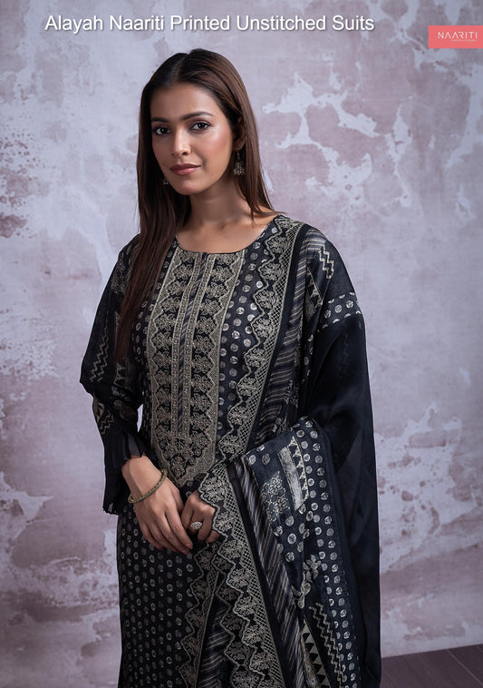 Alayah Naariti Printed Unstitched Suits