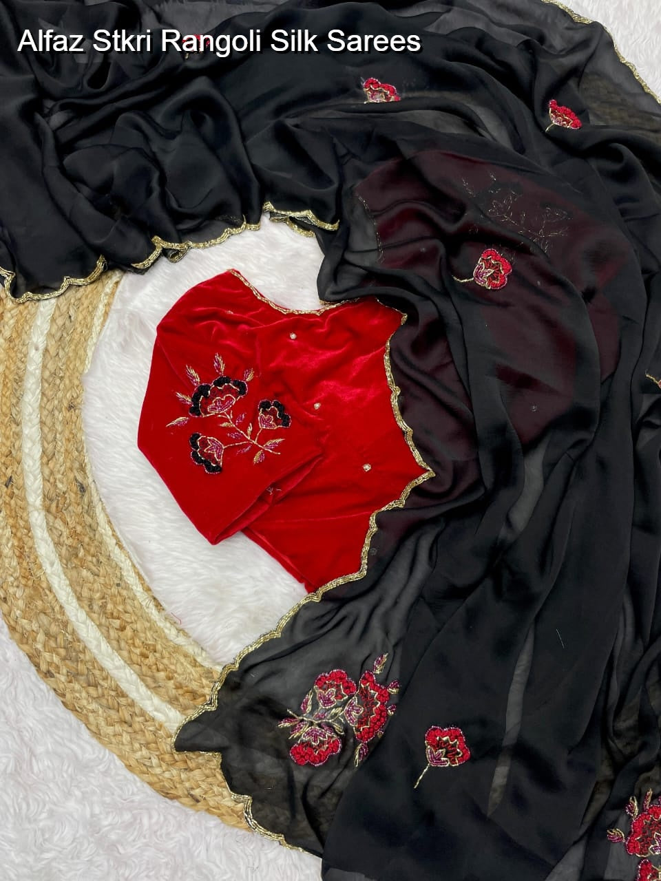 Alfaz Stkri Rangoli Silk Sarees