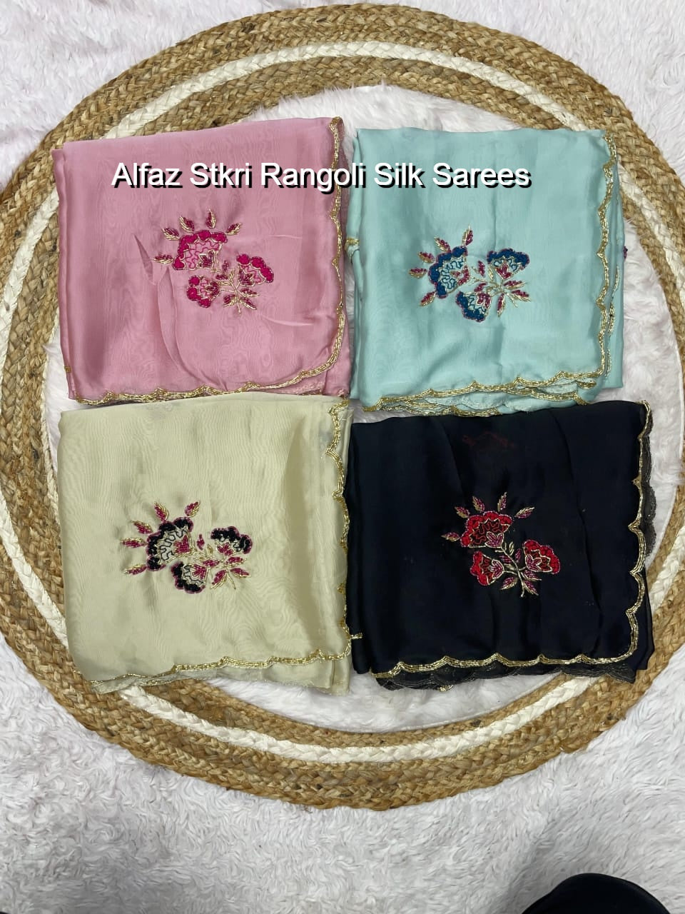 Alfaz Stkri Rangoli Silk Sarees