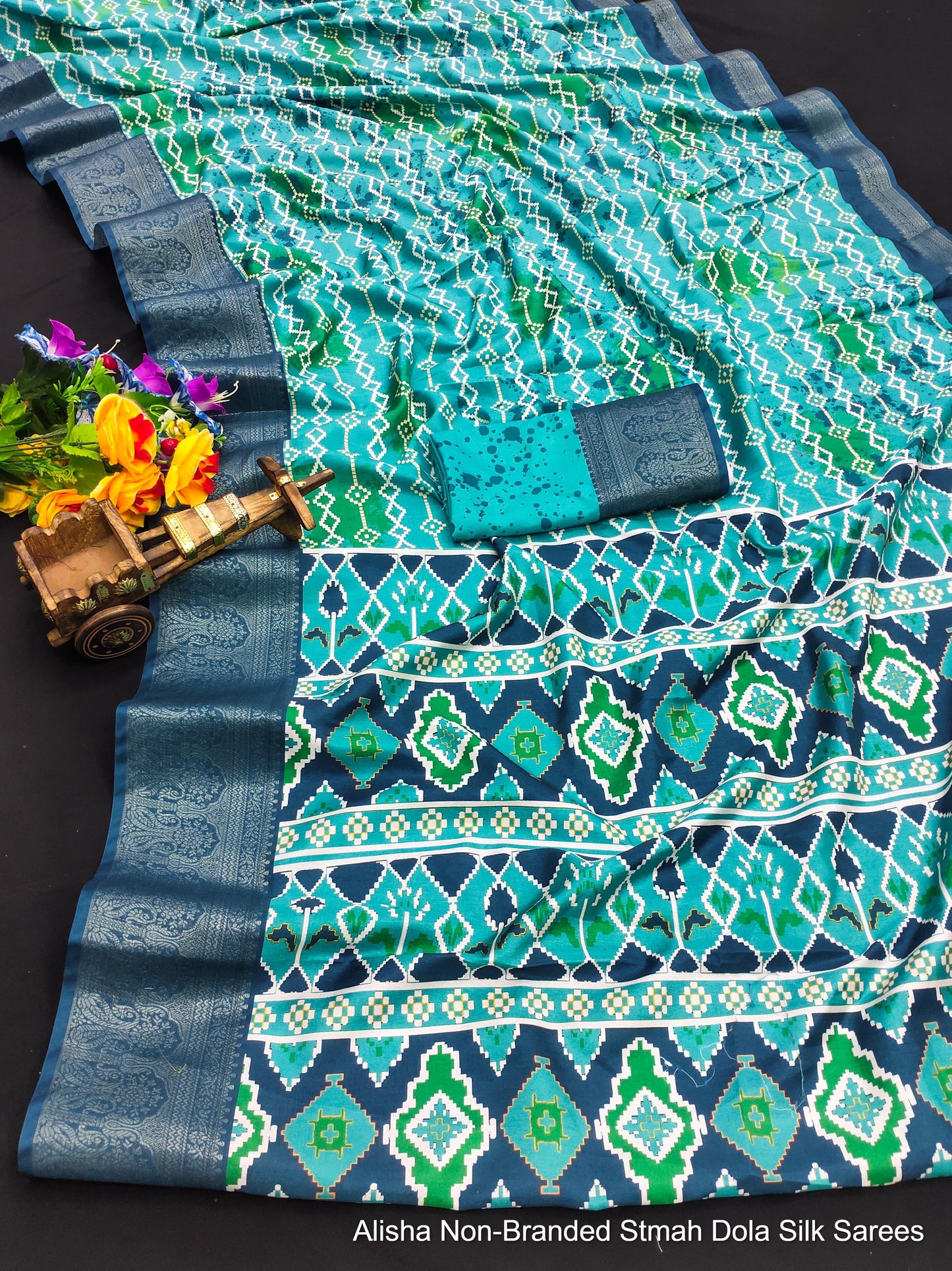 Alisha Non-Branded Stmah Dola Silk Sarees