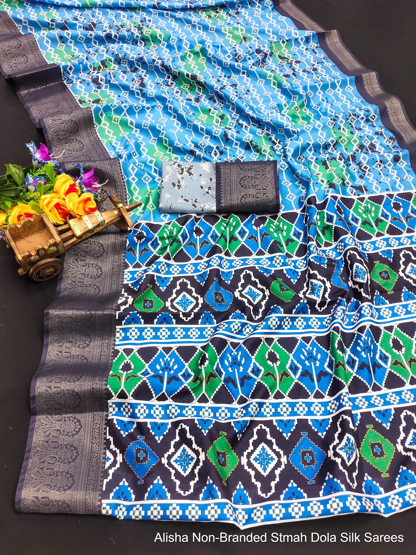 Alisha Non-Branded Stmah Dola Silk Sarees