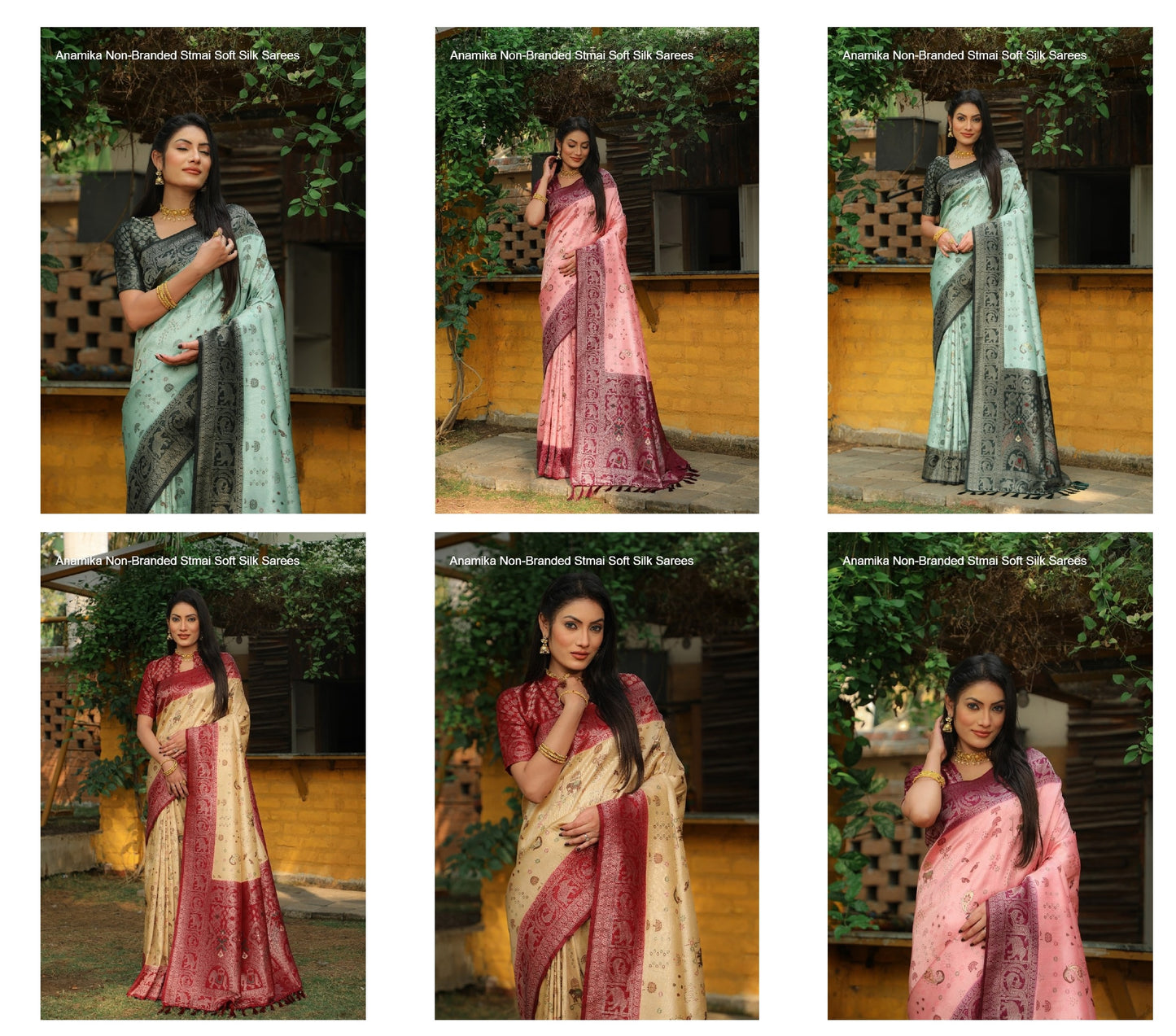 Anamika Non-Branded Stmai Soft Silk Sarees