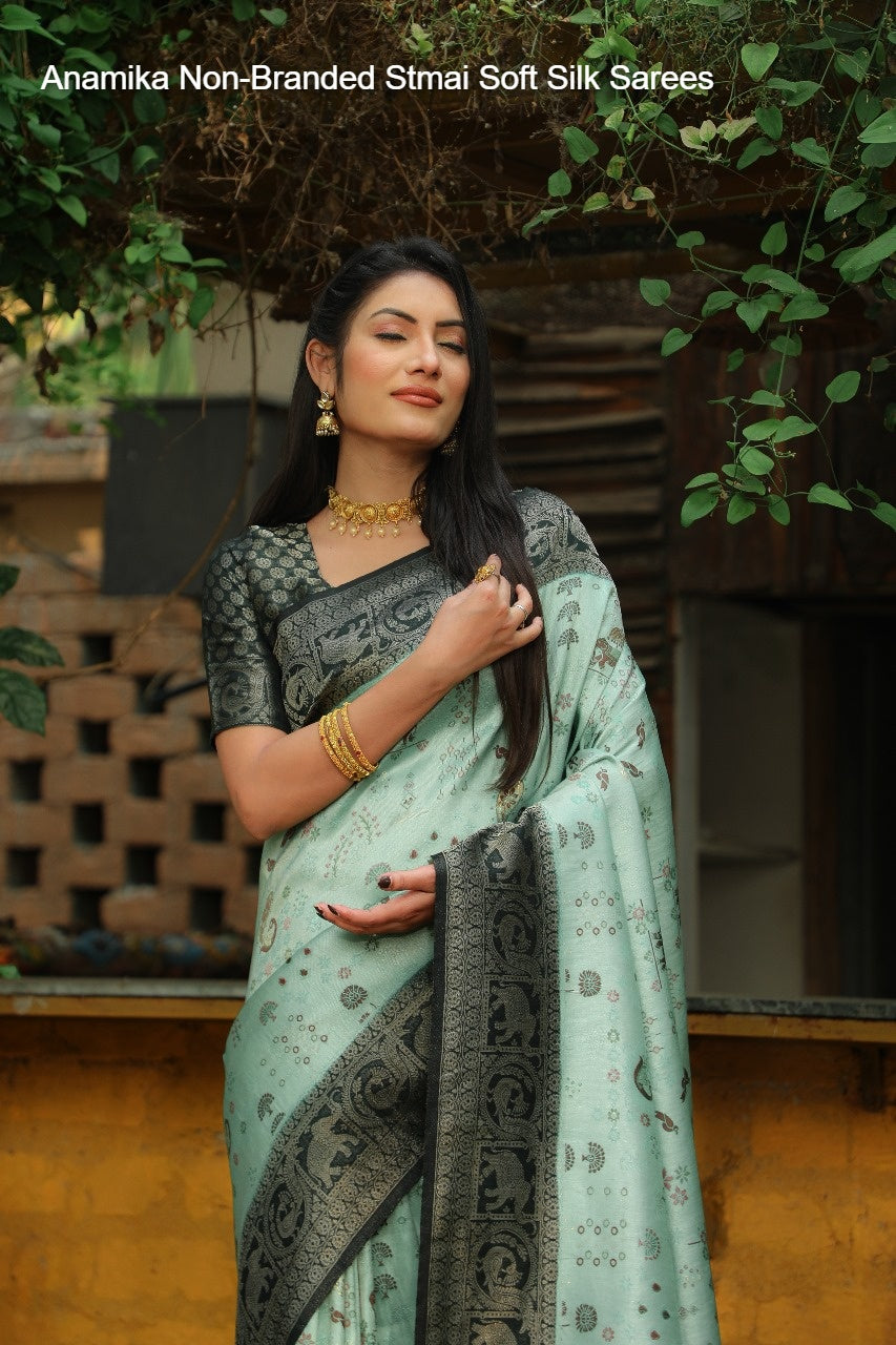 Anamika Non-Branded Stmai Soft Silk Sarees