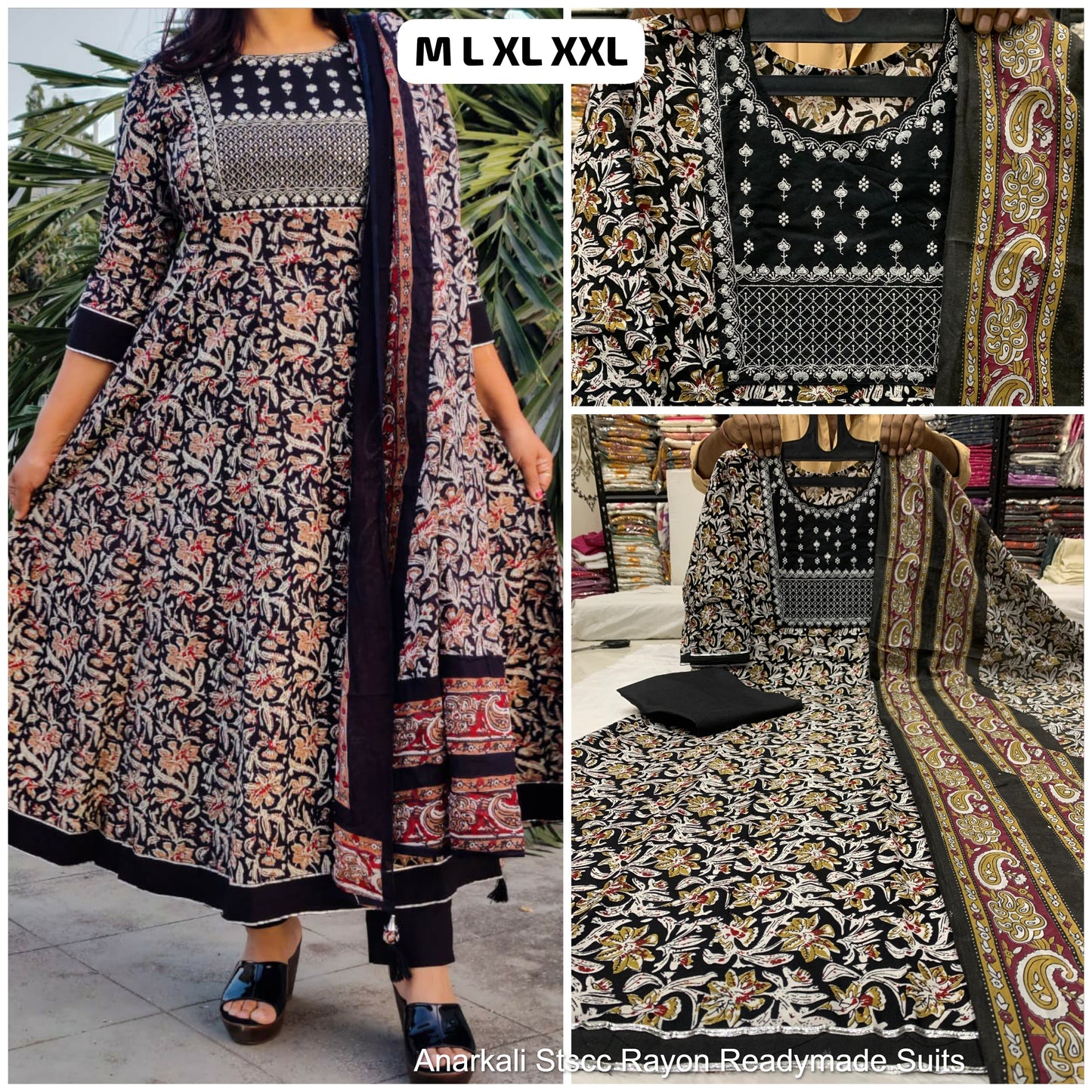 Anarkali Stscc Rayon Readymade Suits