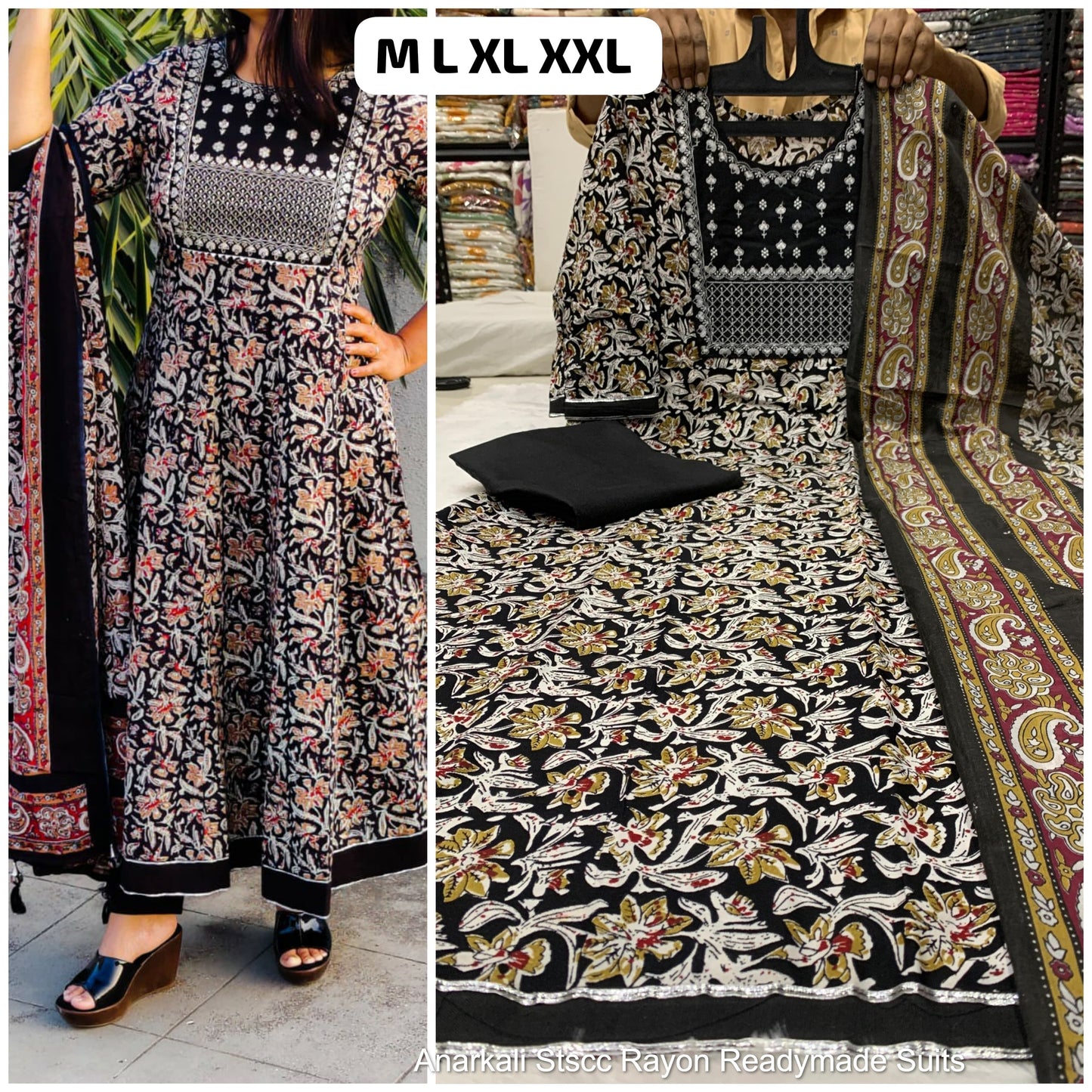 Anarkali Stscc Rayon Readymade Suits