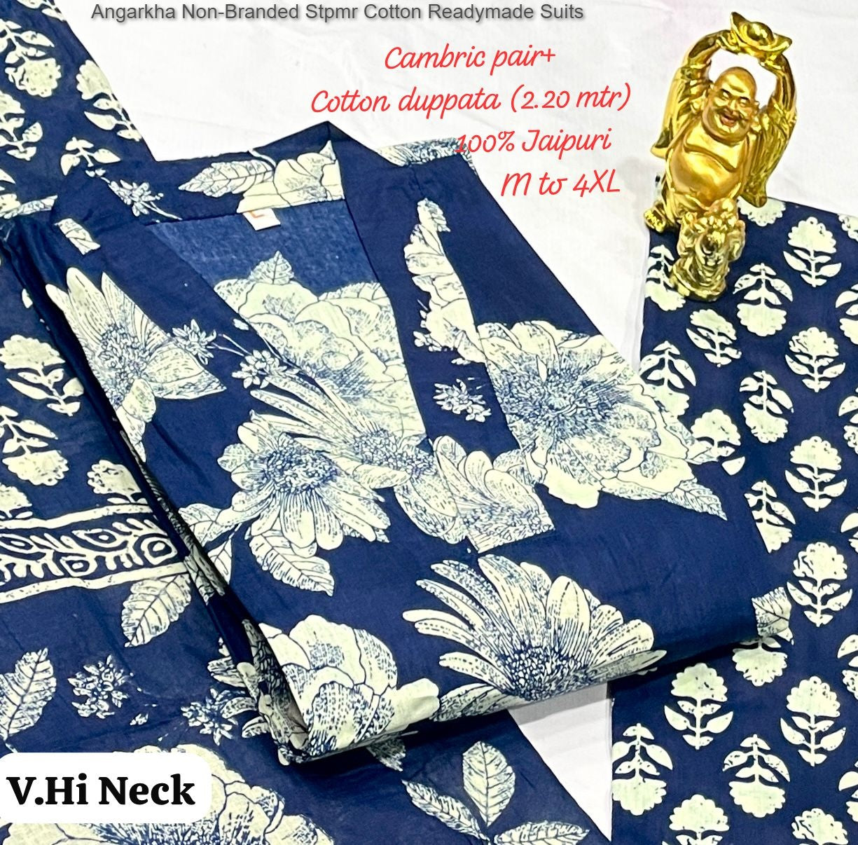 Angarkha Non-Branded Stpmr Cotton Readymade Suits