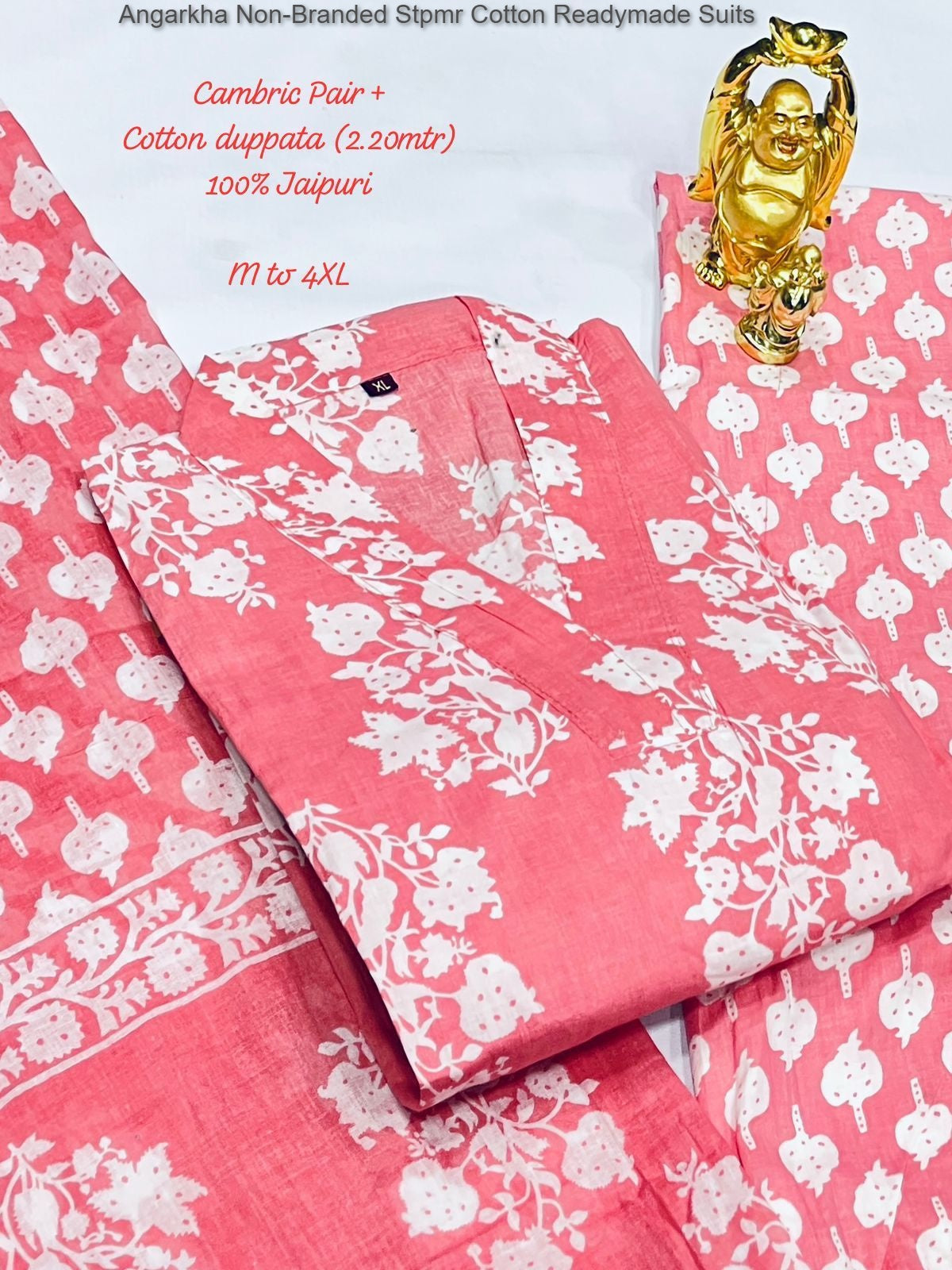 Angarkha Non-Branded Stpmr Cotton Readymade Suits