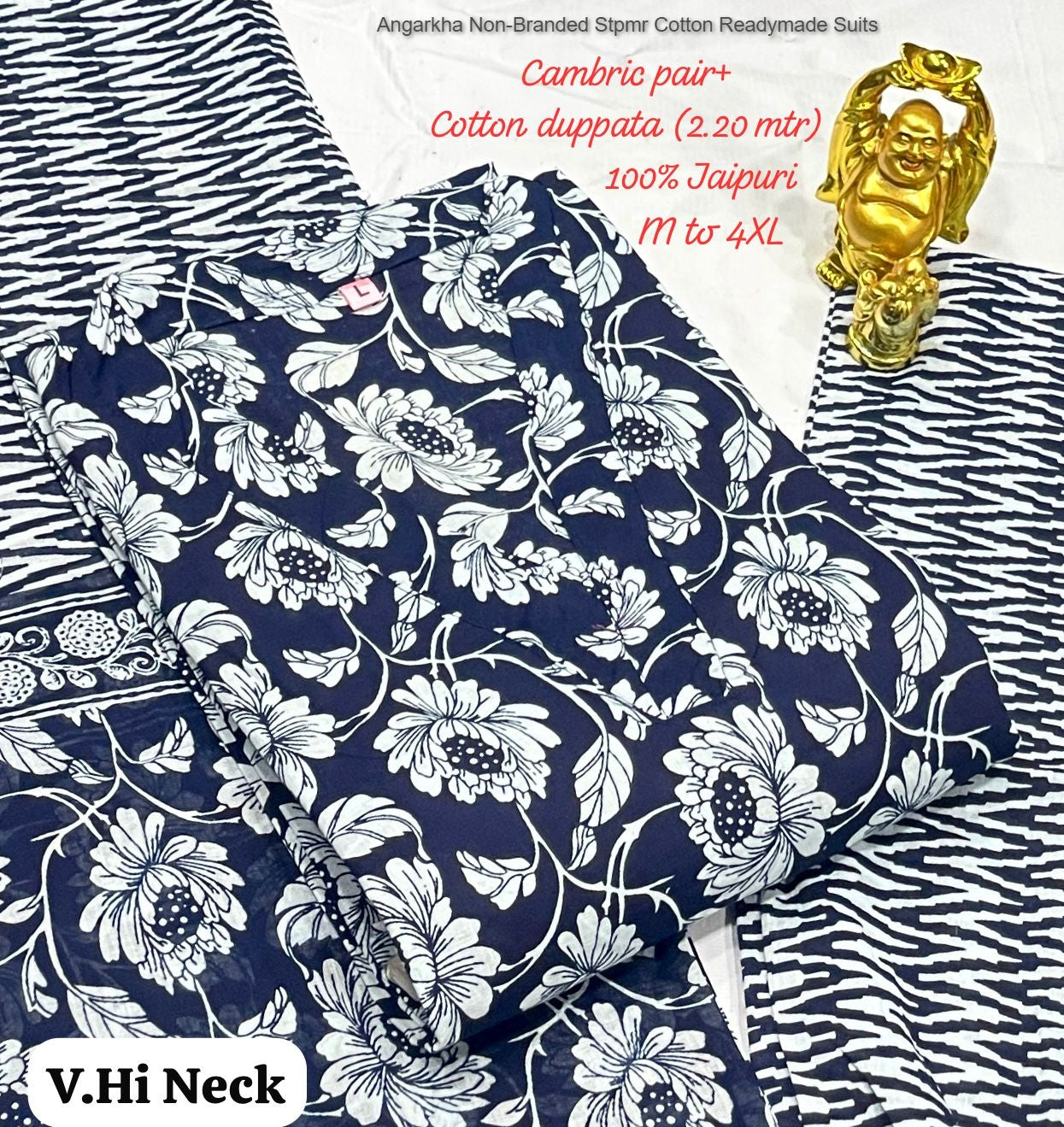 Angarkha Non-Branded Stpmr Cotton Readymade Suits