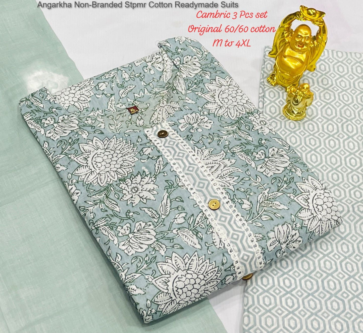 Angarkha Non-Branded Stpmr Cotton Readymade Suits