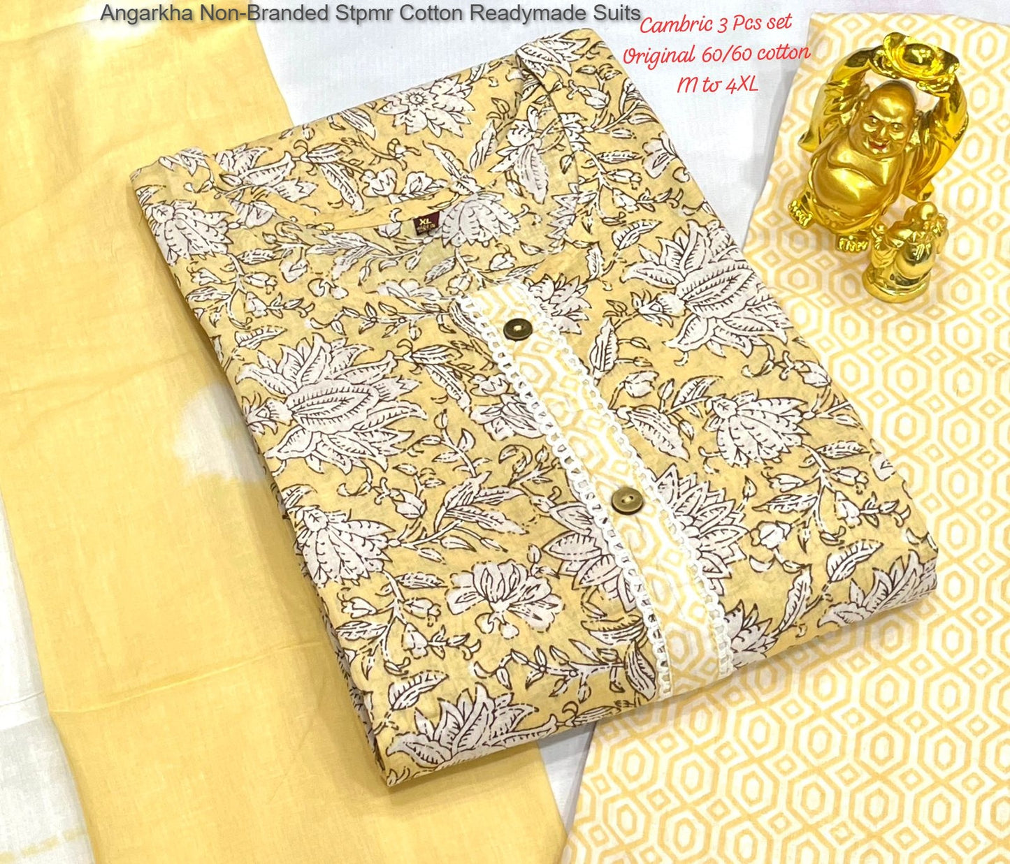 Angarkha Non-Branded Stpmr Cotton Readymade Suits