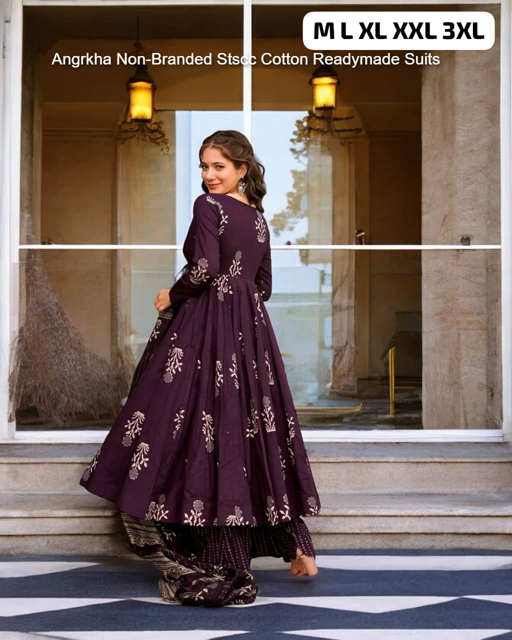 Angrkha Non-Branded Stscc Cotton Readymade Suits