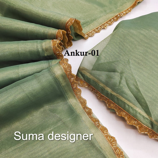 Ankur-01 Suma Designer Twill Net Sarees