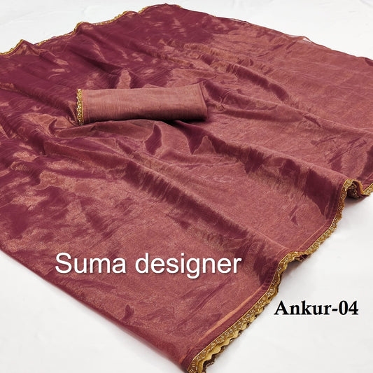 Ankur-04 Suma Designer Twill Net Sarees