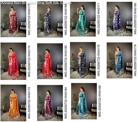 Annara Non-Branded Straj Soft Silk Sarees