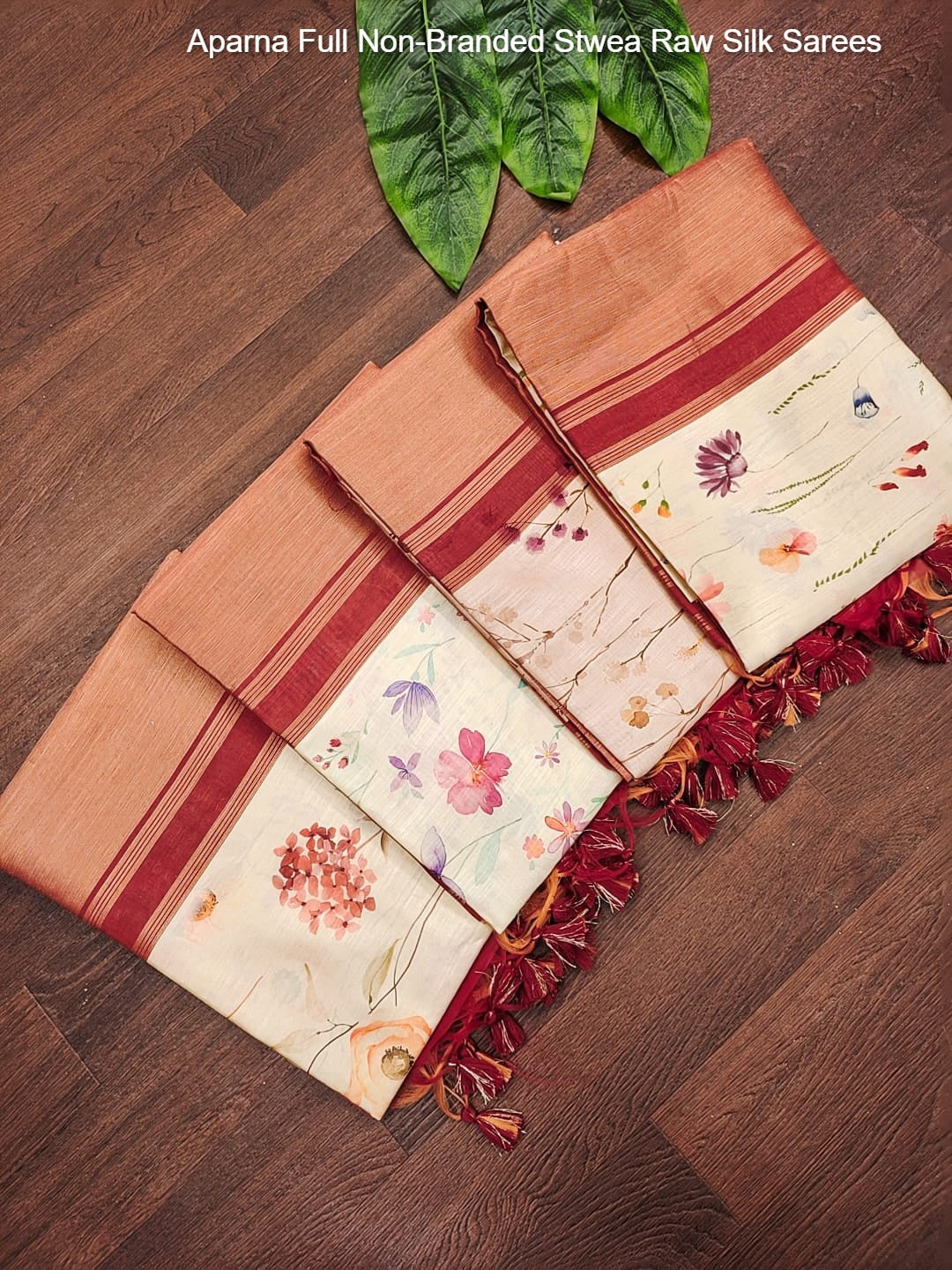 Aparna Full Non-Branded Stwea Raw Silk Sarees