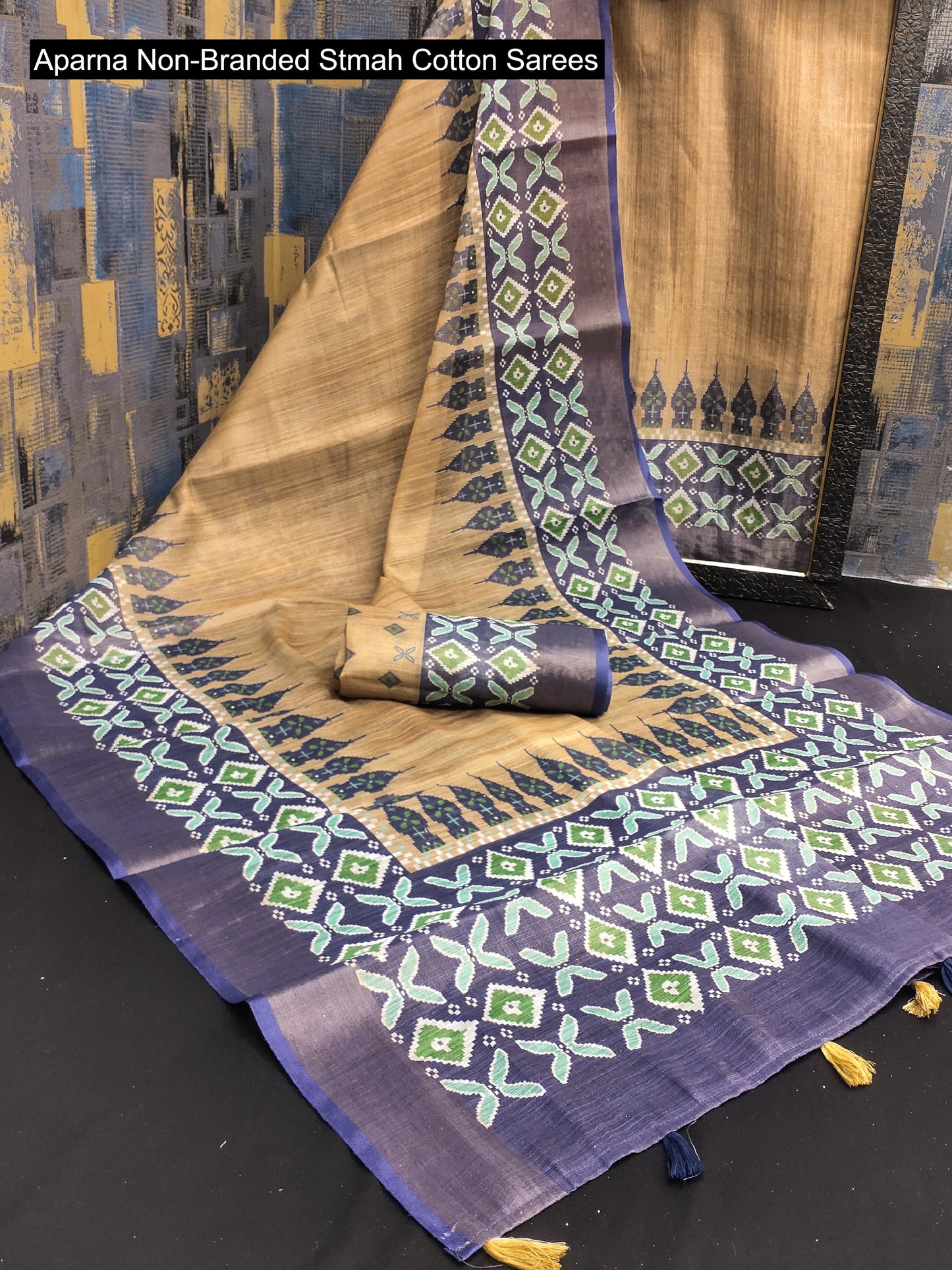 Aparna Non-Branded Stmah Cotton Sarees